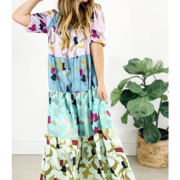 XS/S Anthropologie Caroline Tiered Maxidress - Picture 5 of 16